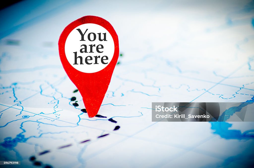 you are here map You Are Here Stock Photo