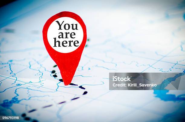 You Are Here Map Stock Photo - Download Image Now - You Are Here, Map, Accuracy