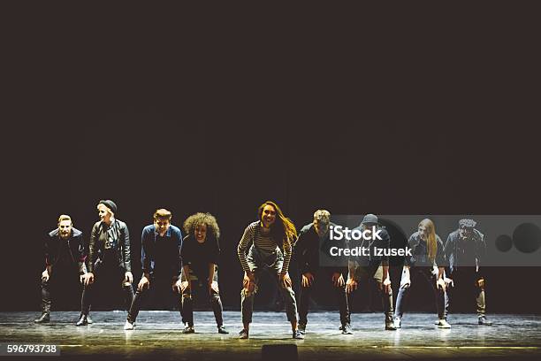 Group Of Young Dancers On The Stage Stock Photo - Download Image Now - Dancing, Performance, Stage Theater