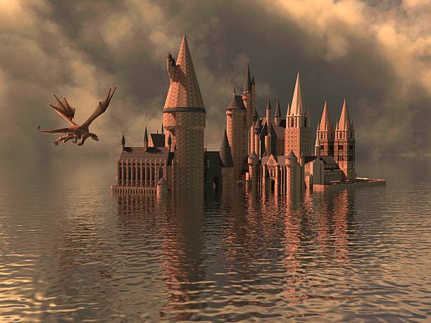 Of A Castle On The Water And Dragon