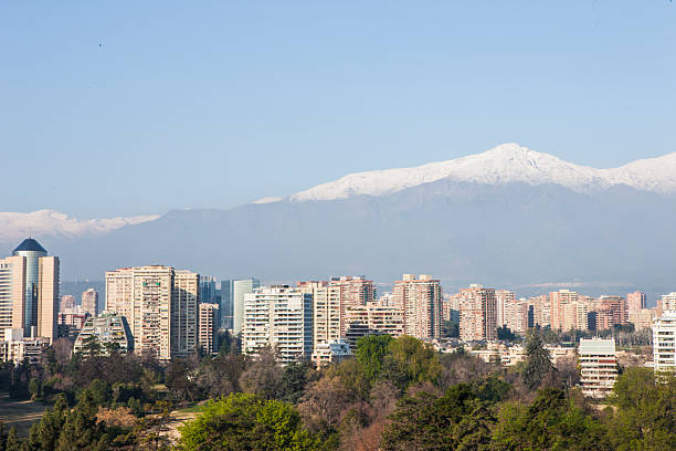 istock Santiago skyline in Vitacura, Barrio el Golf 596795608