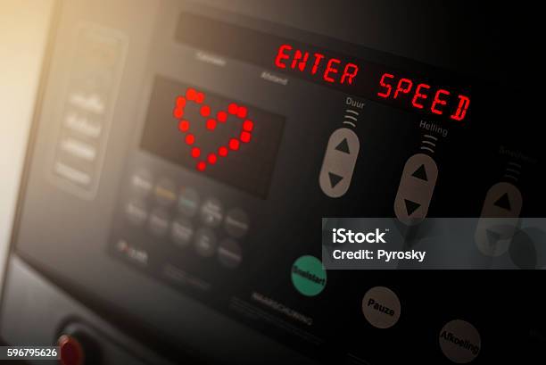 Treadmill Detail Stock Photo - Download Image Now - Treadmill, Retail Display, Heart Shape