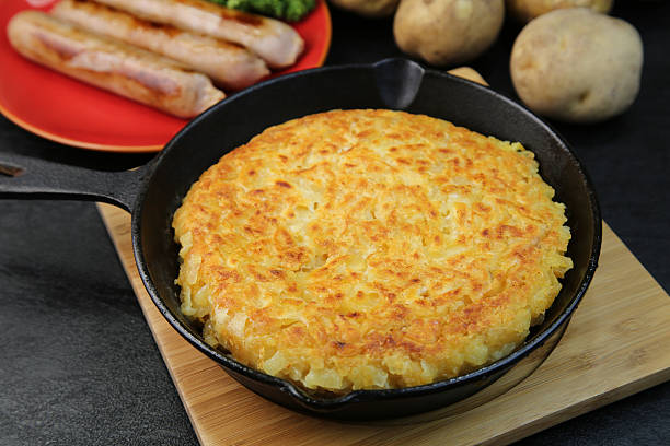 Batata Rosti Crocante com Bacon e Parmesão - receita deliciosa profissional - passo 1