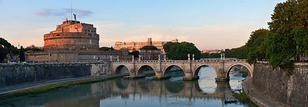 istock Castel Sant Angelo and River Tiber Rome 596797318