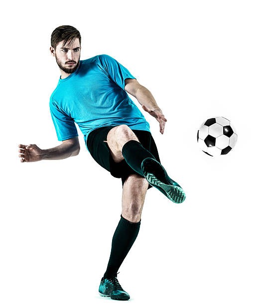 istock Soccer player Man Isolated 596798994