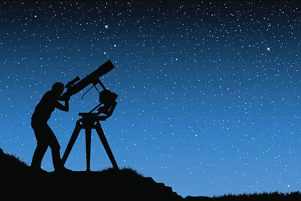 Vector illustration of Astronomical observations