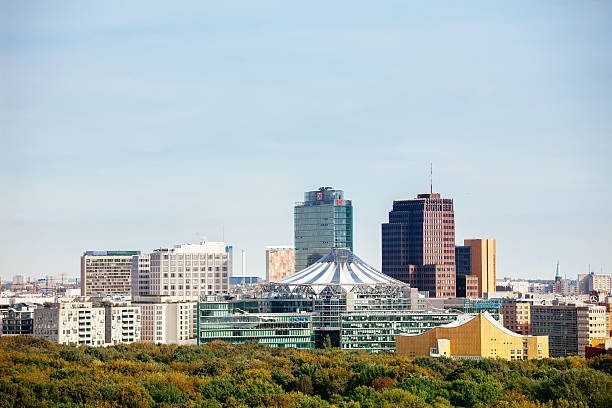 istock Aerial view of Potsdamer Platz in Berlin 596801828