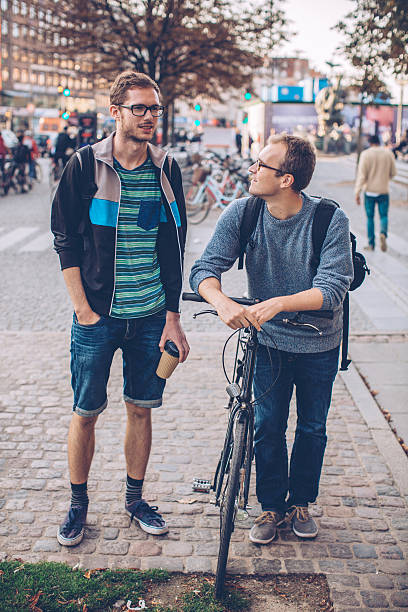 istock Bicycle gang traveling to work 596803552