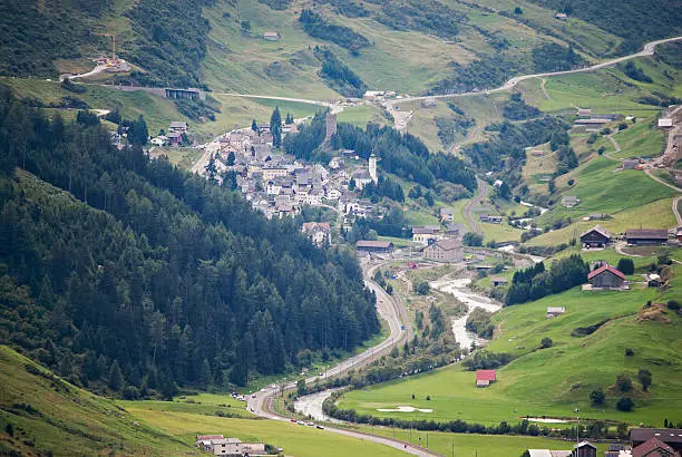 Hospental is a small village in the canton of Uri in Switzerland. it is Located at the foot of the Gotthard pass.