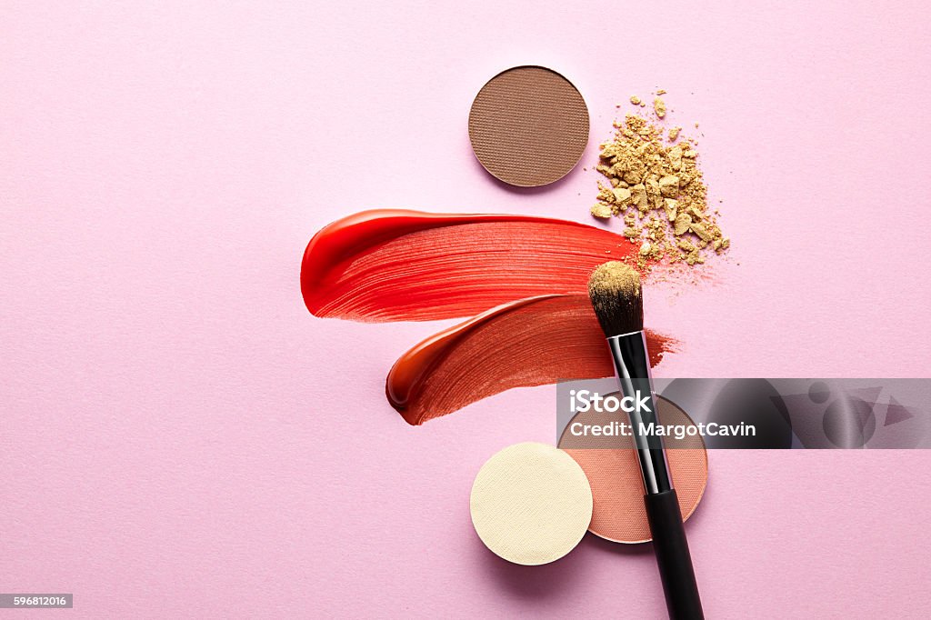 cosméticos em rosa - Foto de stock de Cosmético royalty-free