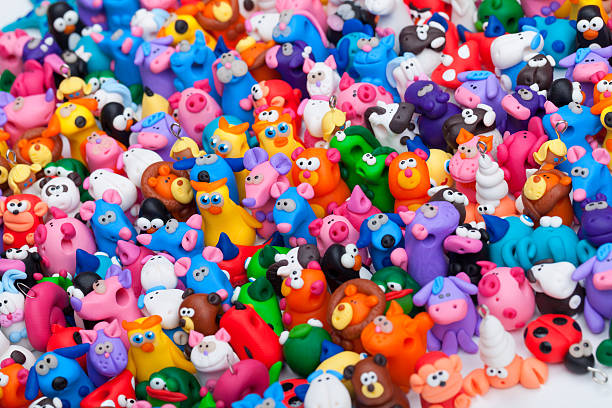 istock Large group of clay toys 596813046