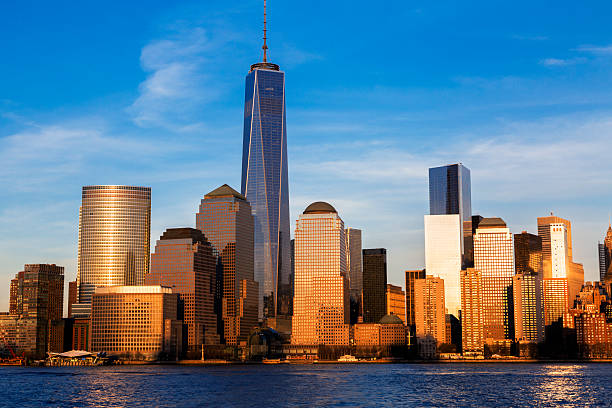 istock Financial District at Sunset, Manhattan, New York 596813194