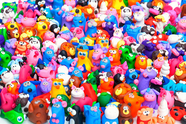istock Large group of clay toys 596815080