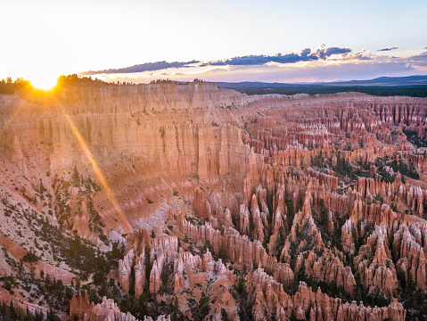 Bryce Canyon. Hodoos. Sunset