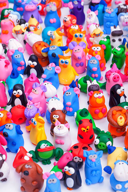 istock Large group of clay toys 596815918