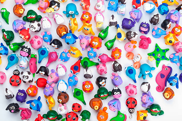 istock Large group of clay toys 596816170