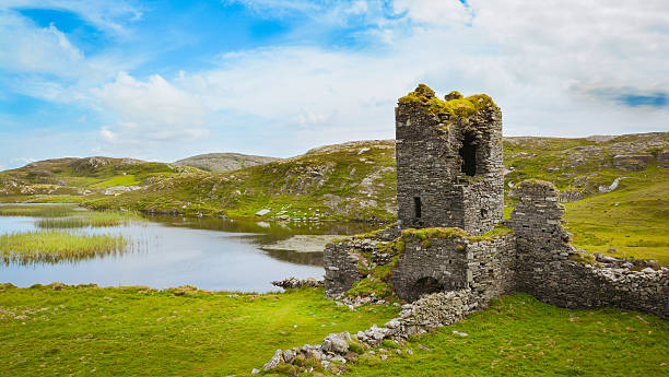 istock Ruins of Three Castle Head, County Cork, Ireland 597215272