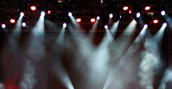 Concert light show, Stage lights background