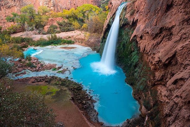 Havasupai Falls, Arizona Havasupai Falls, Arizona havasu falls stock pictures, royalty-free photos & images