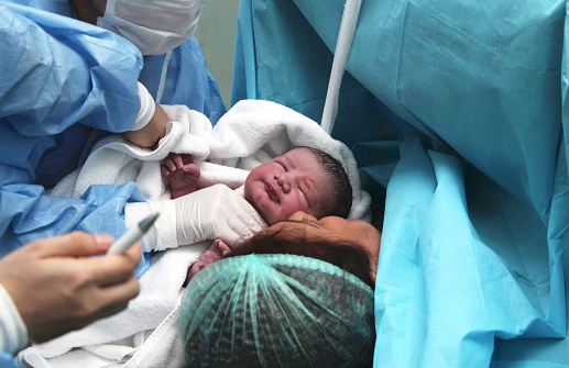 Newborn and Mother in hospital