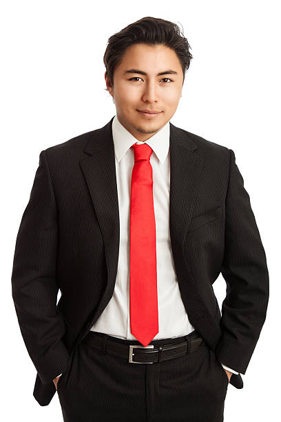 Beschietingen mini Komkommer Handsome Businessman In Suit Stock Photo - Download Image Now - Necktie, Red,  Men - iStock