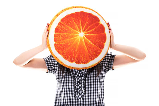 istock Orange head girl 597238470