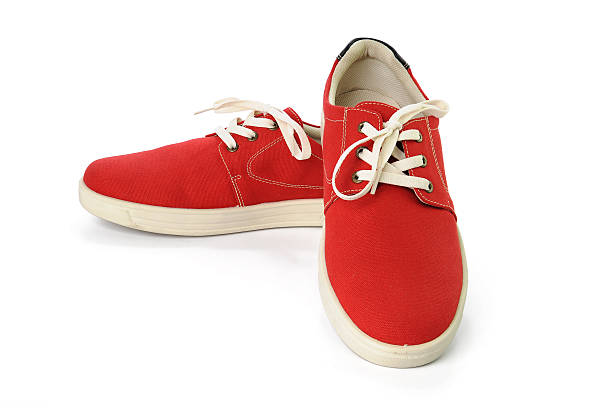 istock red shoes islated on white background 597244780
