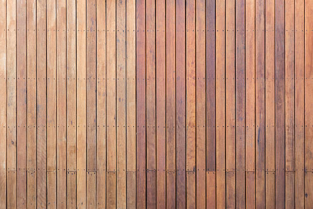 istock Exterior wooden decking or flooring on the terrace 597245418