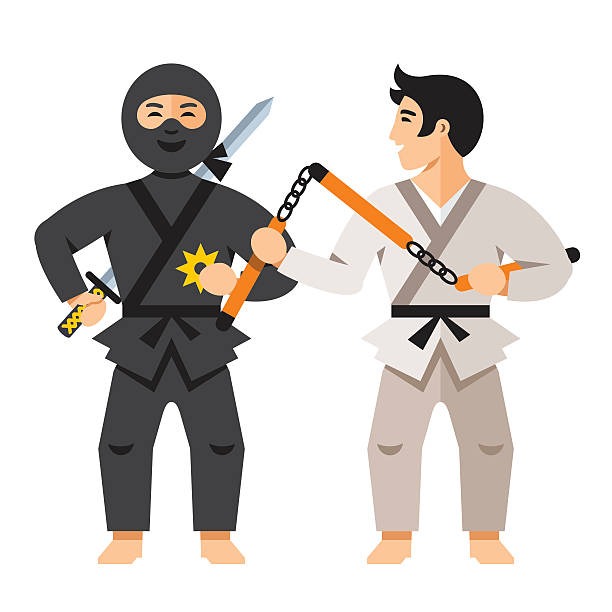 istock Vector Japan Sport People. Flat style colorful Cartoon illustration 597247790