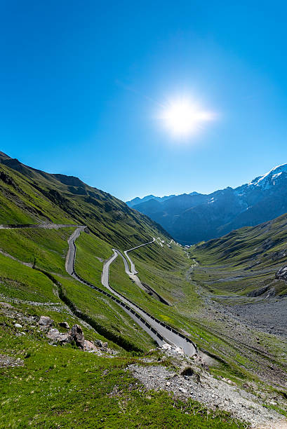 istock Sunset above mountains Alps Passo Stelvio 597250462