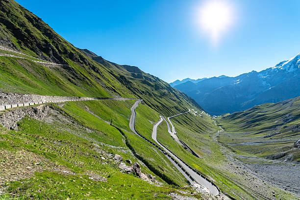 istock Sunset above mountains Alps Passo Stelvio 597250762
