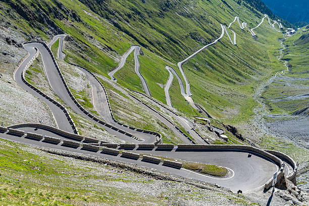 Mountains Alps Stelvio Pass - fotografia de stock