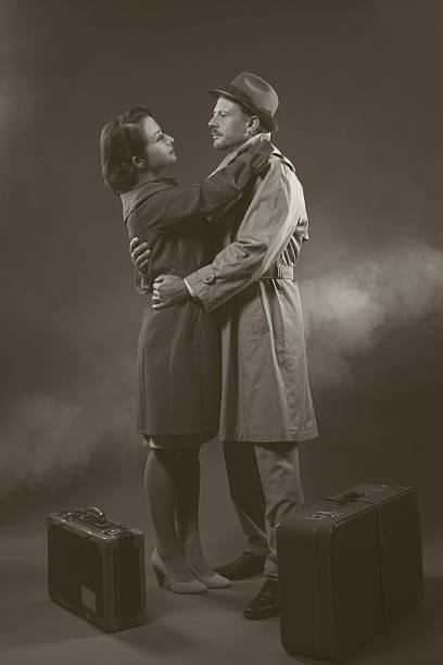 istock Film noir romantic scene 597259348