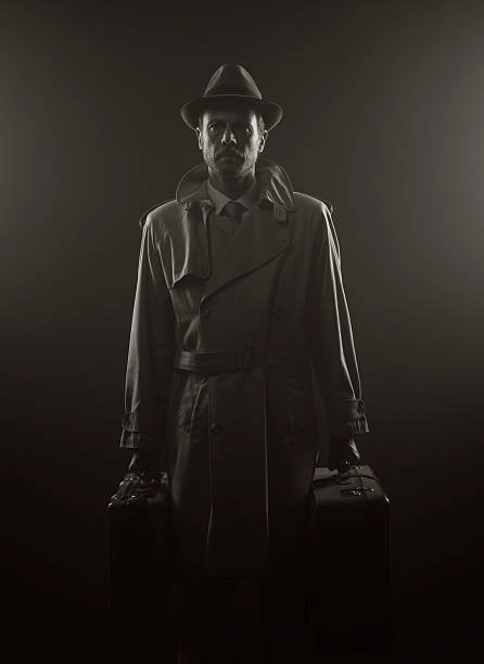 istock Mysterious man leaving late at night 597259750