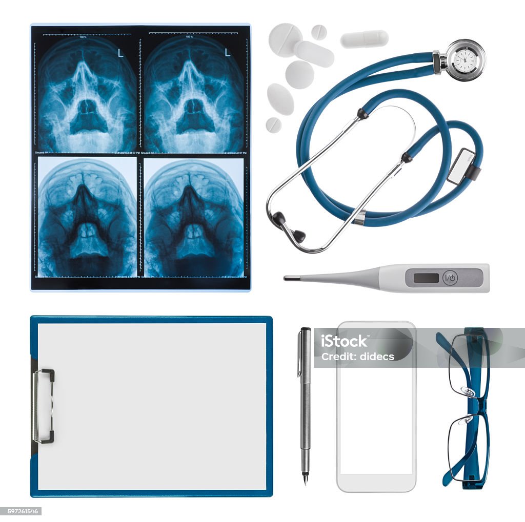 Vật Dụng Y Tế Hiện Đại Của Bác Sĩ Bệnh Viện Bị Cô Lập Trên Nền ...