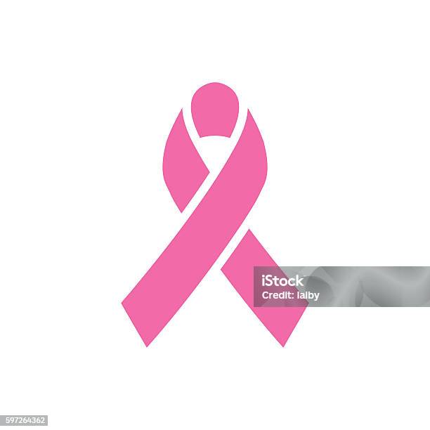 Pink Ribbon Breast Cancer Awareness Symbol Stock Illustration - Download Image Now - Icon Symbol, Breast Cancer Awareness Ribbon, Breast Cancer
