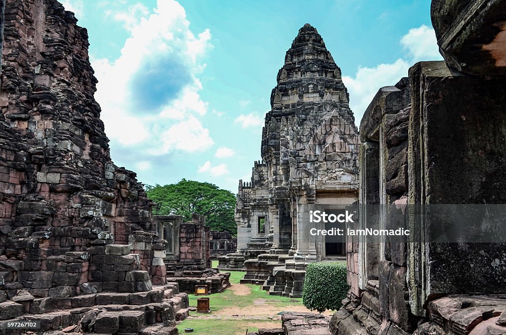 Phimai Stone Castle, Thailand - Lizenzfrei Architektur Stock-Foto