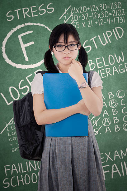 istock Failed exam and sad girl 597267512