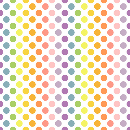Dot Pattern Color Dot Colors Pattern Stock Illustration - Download Image Now - Rainbow ...