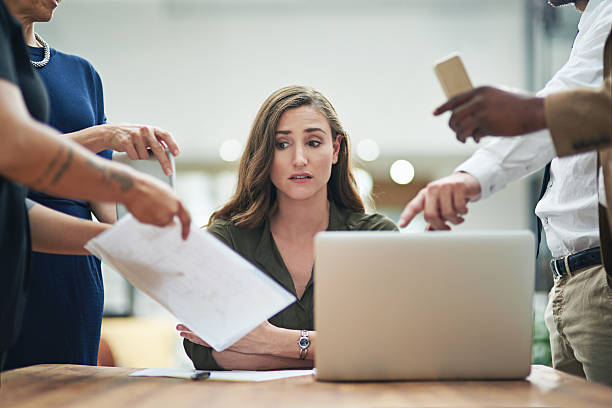 istock She's got a serious case of the Monday blues 597274318