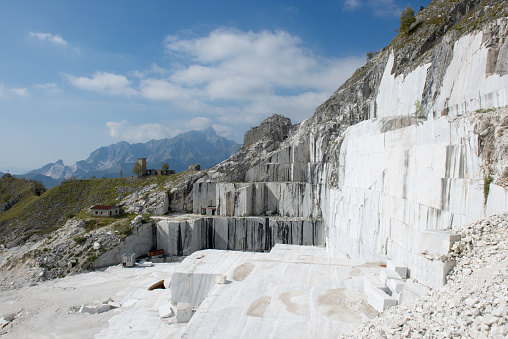 Marble quarries in the Apuan Alps