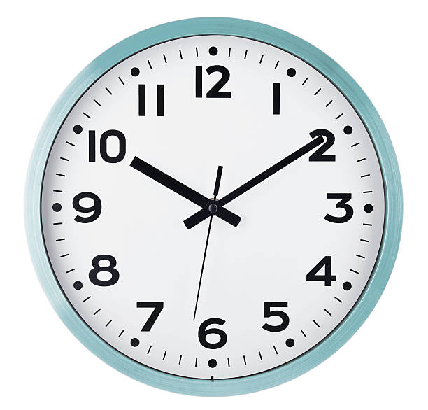 istock Wall clock isolated on white. Ten past ten. 597276512