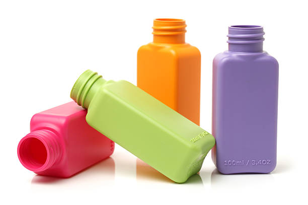istock Colorful group of plastic bottles 597276656