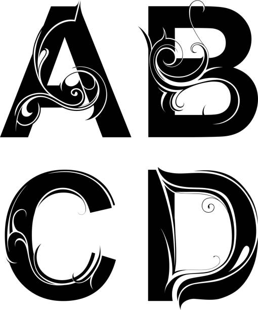 Letter B Tattoo Fonts Illustrations, Royalty-Free Vector Graphics & Clip  Art - iStock