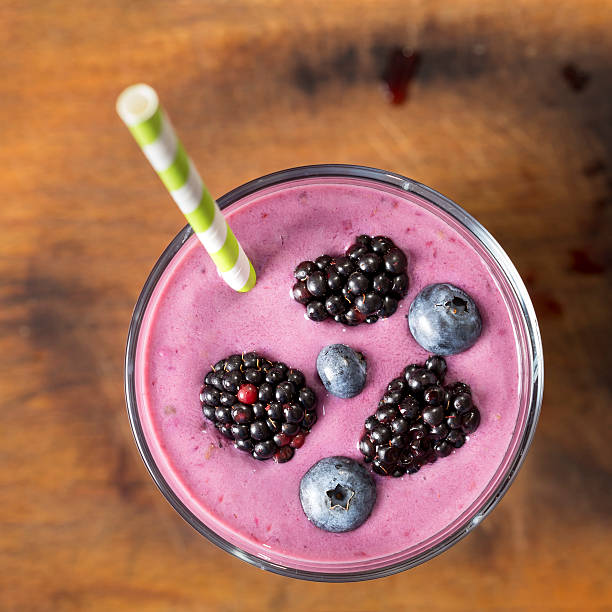 istock Blueberry and blackberry smoothie 597635446