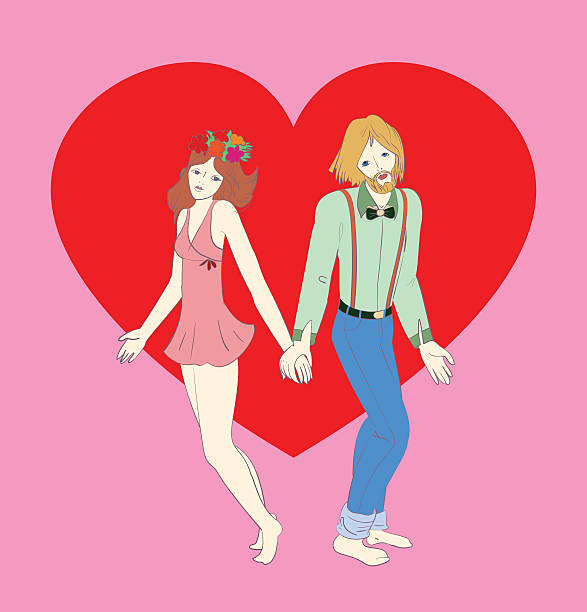 istock card for Valentine's Day with a big heart,   blonde 597637176
