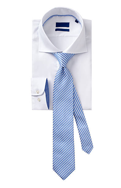 istock men shirt clothing with tie isolated on white 597641818