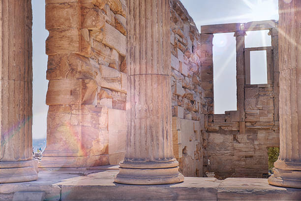 istock Columns of propylaea in Acropolis Greece 597642832