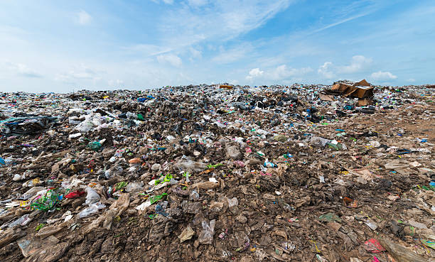 istock garbage in Sanitary Landfill, waste 597646268