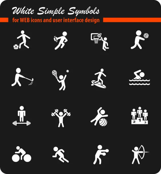 Vector illustration of sport icon set